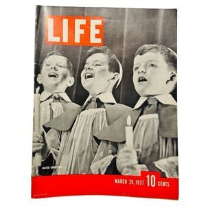 Life Magazine March 29 1937 Young Easter Choristers Feature
